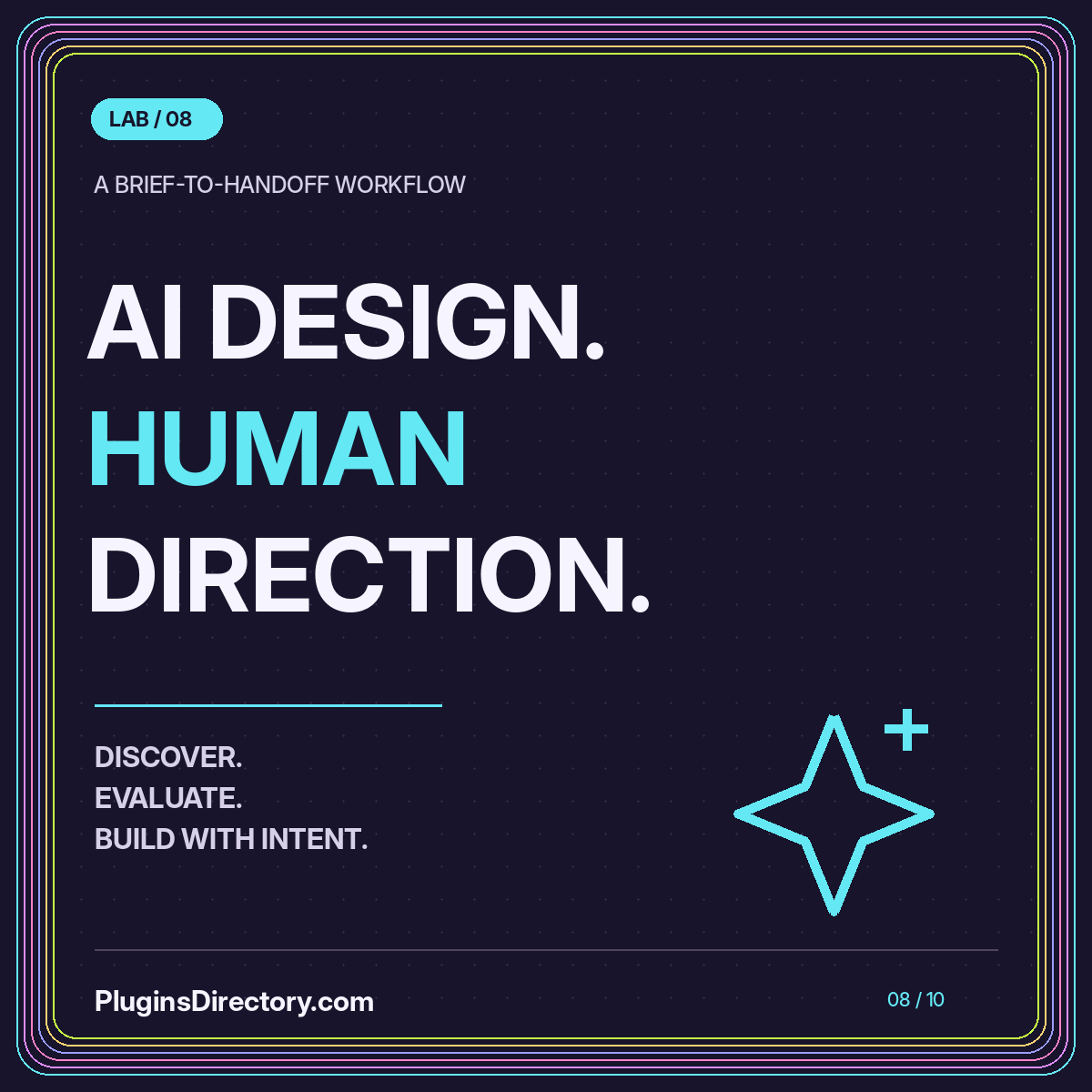 AI DESIGN. HUMAN DIRECTION. — a brief-to-handoff workflow